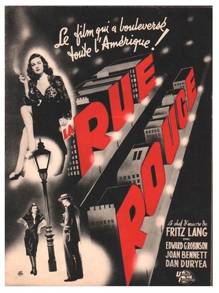 Item #1050 LA RUE ROUGE (SCARLET STREET) - ORIGINAL FRENCH PRESSBOOK. Georges De La...