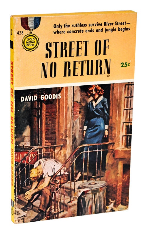 Item #1394 STREET OF NO RETURN. David Goodis, Barye Phillips, novel, cover art.