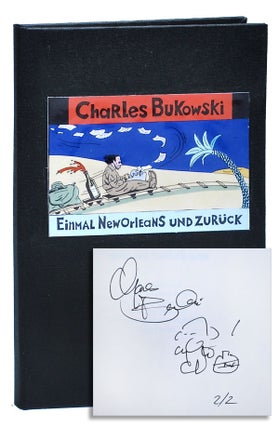 Item #1773 EINMAL NEW ORLEANS UND ZURÜCK - PRE-PUBLICATION MOCK-UP, SIGNED. Charles Bukowski,...