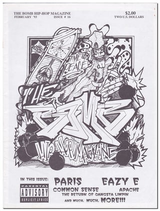 Item #2214 THE BOMB HIP-HOP MAGAZINE - ISSUE #16 (FEBRUARY 1993). HIP-HOP, David Paul