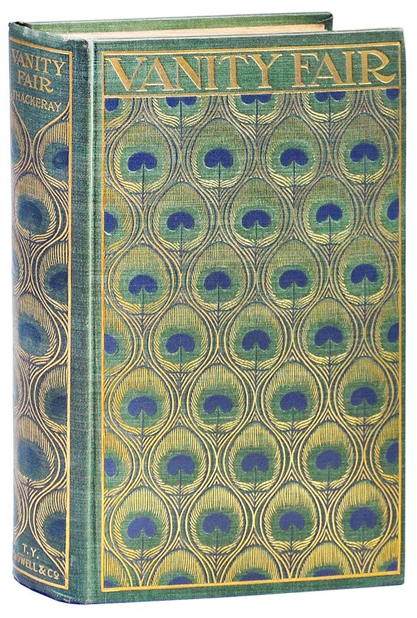 Item #2282 VANITY FAIR: A NOVEL WITHOUT A HERO. William Makepeace Thackeray, Lee Thayer, novel, cover design.