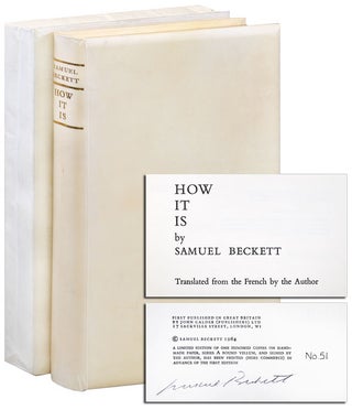Item #2710 HOW IT IS - LIMITED EDITION, SIGNED. Samuel Beckett