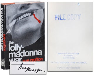 Item #3156 THE LOLLY-MADONNA WAR - M.G.M. FILE COPY, SIGNED. Sue Grafton