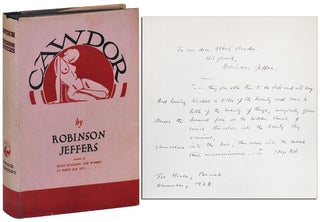 Item #3427 CAWDOR AND OTHER POEMS - INSCRIBED TO ALBERT BENDER. Robinson Jeffers