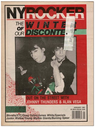 Item #3438 NEW YORK ROCKER NO.35 - JANUARY, 1981. S. Andrew Schwartz