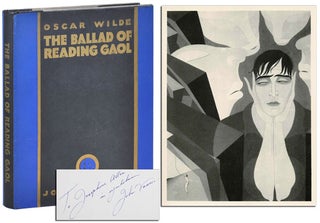 Item #3490 THE BALLAD OF READING GAOL - INSCRIBED. Oscar Wilde, John Vassos, poem, illustrations