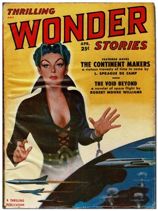 Item #3570 THRILLING WONDER STORIES - VOL.XXXVIII, NO.1 (APRIL, 1951). L. Sprague de Camp, Robert...