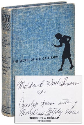 Item #3690 THE SECRET OF RED GATE FARM - INSCRIBED. Carolyn Keene, pseud. of Mildred Wirt Benson