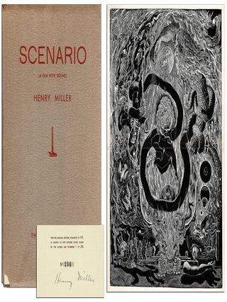 Item #4065 SCENARIO (A FILM WITH SOUND) - SIGNED. Henry Miller, Abraham Rattner, text, frontispiece