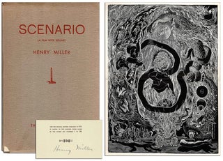 Item #4065 SCENARIO (A FILM WITH SOUND) - SIGNED. Henry Miller, Abraham Rattner, text, frontispiece