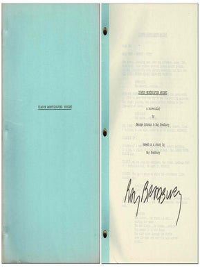 Item #4362 ICARUS MONTGOLFIER WRIGHT: A SCREENPLAY - SIGNED. Ray Bradbury, George Johnson