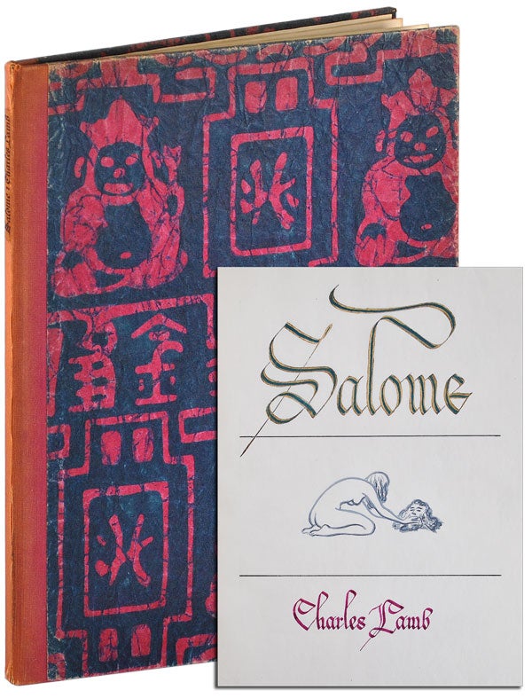Item #4602 SALOME. text, binding, Mary Lamb, Charles, Fridolf Johnson, poem.