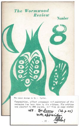 Item #4709 THE WORMWOOD REVIEW - NO.8 (VOL.2, NO.4) - INSCRIBED BY MARVIN MALONE. Charles...