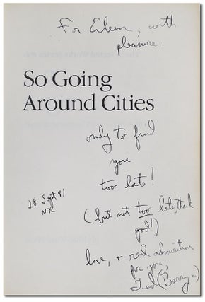SO GOING AROUND CITIES: NEW & SELECTED POEMS, 1958-1979 - INSCRIBED TO EILEEN MYLES
