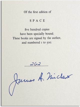 SPACE - LIMITED EDITION, SIGNED