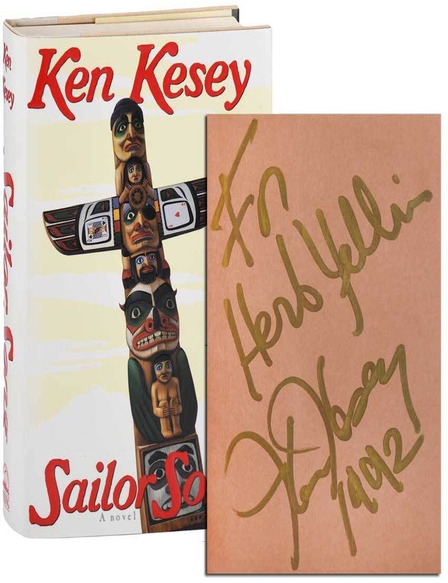 Item #5032 SAILOR SONG - REVIEW COPY, INSCRIBED TO HERB YELLIN. Ken Kesey.