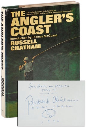 Item #5104 THE ANGLER'S COAST - INSCRIBED TO WILLIAM HJORTSBERG. text, illustrations, Russell...