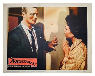 SET OF 5 ORIGINAL LOBBY CARDS FROM THE 1957 FILM NOIR "NIGHTFALL"