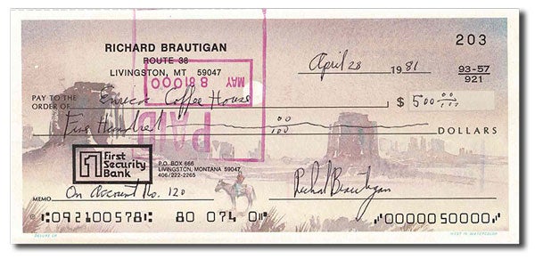 RICHARD BRAUTIGAN'S TROUT FISHING IN AMERICA, THE PILL VERSUS THE  SPRINGHILL MINE DISASTER, AND IN WATERMELON SUGAR, Richard Brautigan