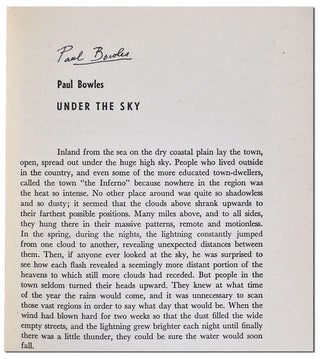 PARTISAN REVIEW - VOL.XV, NO.3 (MARCH, 1948) - SIGNED BY PAUL BOWLES