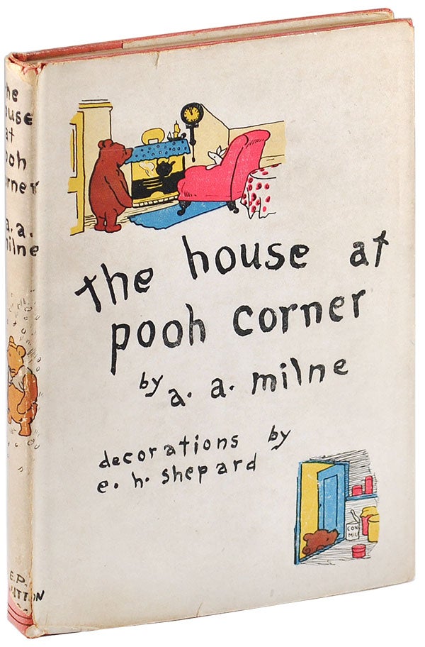 Item #5411 THE HOUSE AT POOH CORNER. A. A. Milne, E. H. Shepard, novel, illustration.