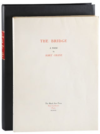 Item #5413 THE BRIDGE: A POEM - REVIEW COPY, INSCRIBED TO MALCOLM COWLEY. Hart Crane, Walker...