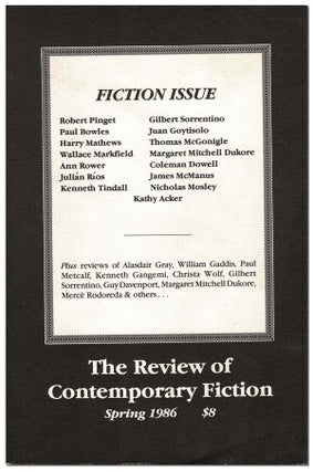Item #5633 THE REVIEW OF CONTEMPORARY FICTION - VOL.6, NO.1 (SPRING, 1986). John O'Brien, Paul...