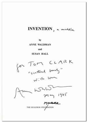 INVENTION - INSCRIBED TO TOM CLARK, WITH A TYPED LETTER LAID IN