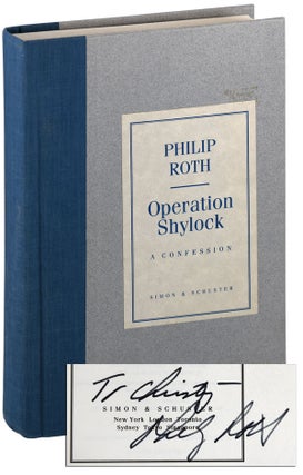 Item #5987 OPERATION SHYLOCK: A CONFESSION - INSCRIBED. Philip Roth
