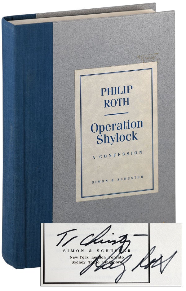 Item #5987 OPERATION SHYLOCK: A CONFESSION - INSCRIBED. Philip Roth.