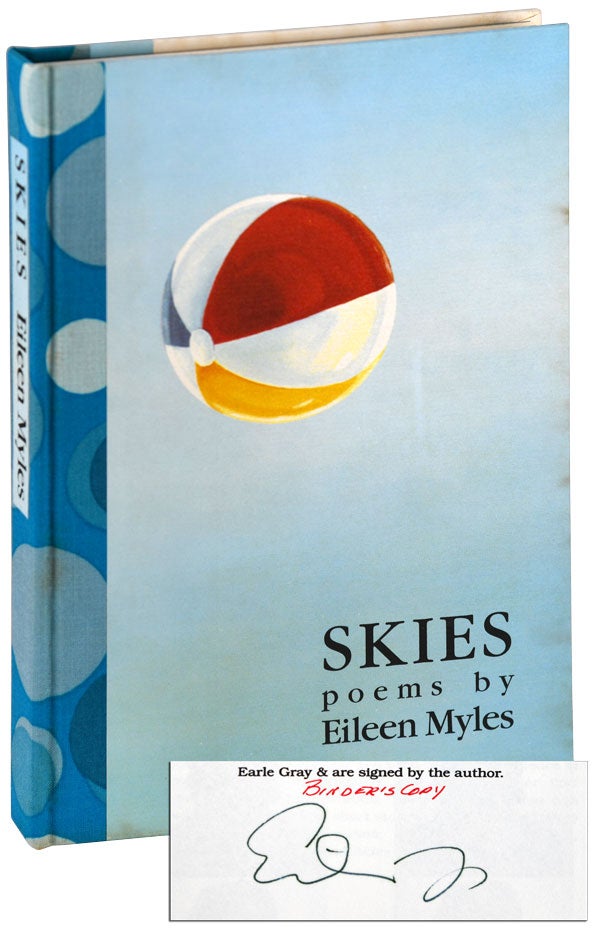 Item #6051 SKIES - THE BINDER'S COPY, SIGNED. Eileen Myles.