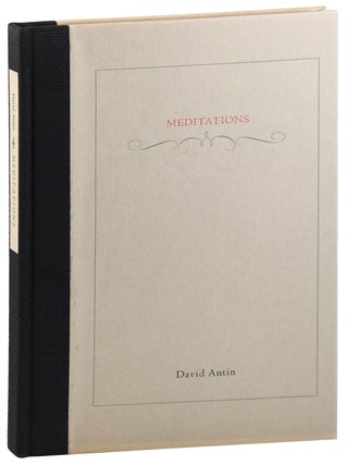 MEDITATIONS - THE BINDER'S COPY, SIGNED