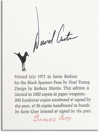 MEDITATIONS - THE BINDER'S COPY, SIGNED