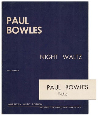 Item #6262 NIGHT WALTZ FOR TWO PIANOS - SIGNED. Paul Bowles