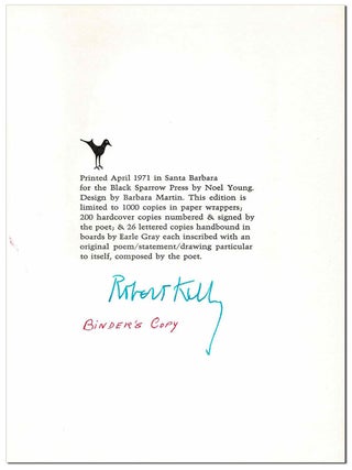 FLESH DREAM BOOK - THE BINDER'S COPY, SIGNED