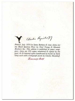 BY THE WELL OF LIVING & SEEING: NEW AND SELECTED POEMS, 1918-1973 - THE BINDER'S COPY, SIGNED