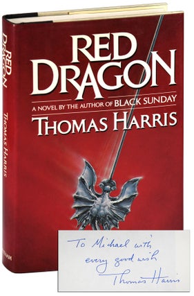 Item #6400 RED DRAGON - INSCRIBED BY THOMAS HARRIS & ANTHONY HOPKINS. Thomas Harris