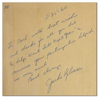 WAIT TILL NEXT YEAR: THE LIFE STORY OF JACKIE ROBINSON - INSCRIBED TO CARL T. ROWAN