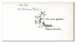 WHERE THE WILD THINGS ARE - INSCRIBED WITH A DRAWING TO RICHARD HOWARD & SANFORD FRIEDMAN