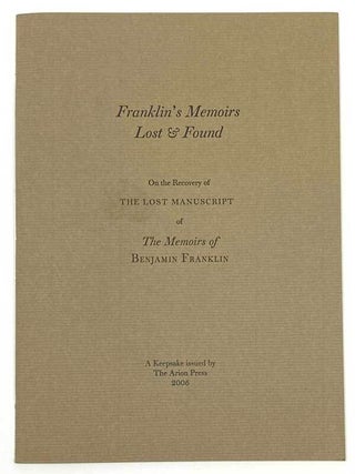 THE MEMOIRS OF BENJAMIN FRANKLIN