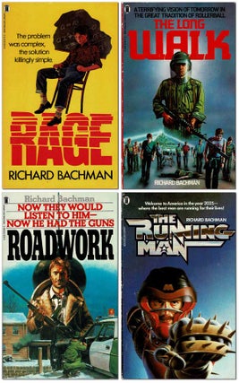 Item #6785 THE BACHMAN BOOKS: RAGE, THE LONG WALK, ROADWORK, THE RUNNING MAN. Richard Bachman,...