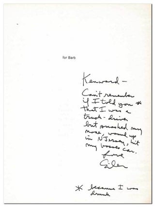 A FRESH YOUNG VOICE FROM THE PLAINS - INSCRIBED TO KENWARD ELMSLIE