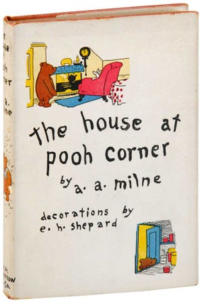Item #6891 THE HOUSE AT POOH CORNER. A. A. Milne, E. H. Shepard, novel, illustration