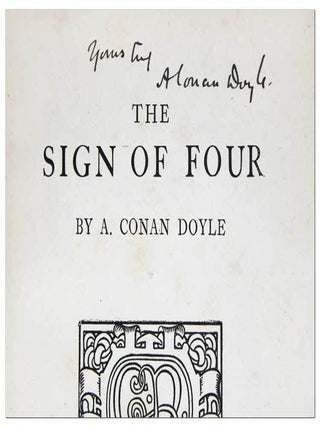 THE SIGN OF FOUR - INSCRIBED