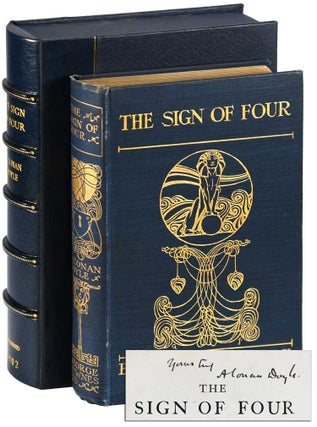 Item #7082 THE SIGN OF FOUR - INSCRIBED. Arthur Conan Doyle