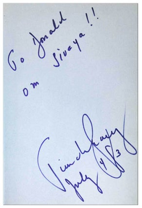 FLASHBACKS: AN AUTOBIOGRAPHY - INSCRIBED