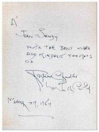 THE LONG GOODBYE - INSCRIBED TO JEAN SENDY