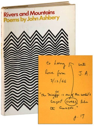 Item #7412 RIVERS AND MOUNTAINS - INSCRIBED TO LARRY RIVERS. John Ashbery
