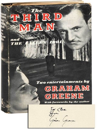 Item #7538 THE THIRD MAN AND THE FALLEN IDOL - INSCRIBED TO CLIVE HIRSCHHORN. Graham Greene