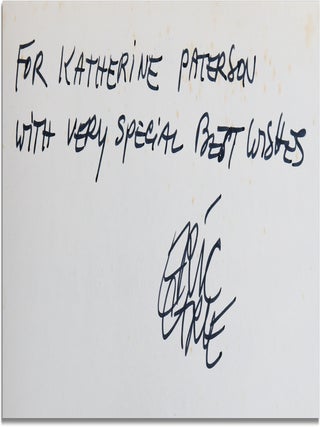 I SEE A SONG - INSCRIBED TO KATHERINE PATERSON